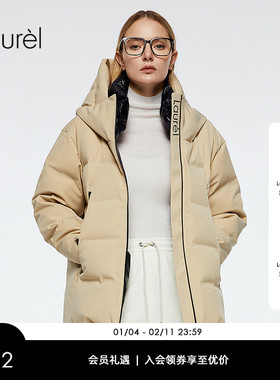 【白鹅绒】Laurel劳芮新款立领连帽羽绒服LWD364L03400