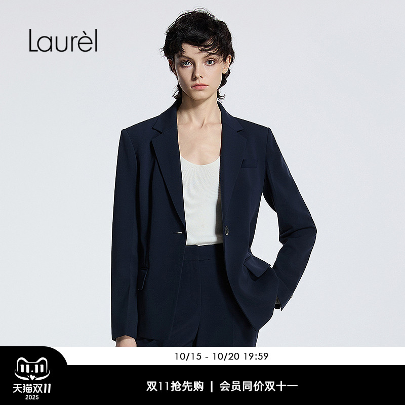 【醋酯纤维】Laurel劳芮25春秋新款经典通勤修身西装LWD365T03100