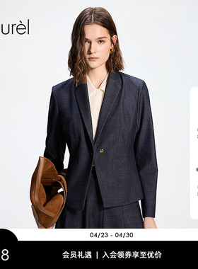 Laurel劳芮26春新款海军风复古收腰短款西装LWD371T01300