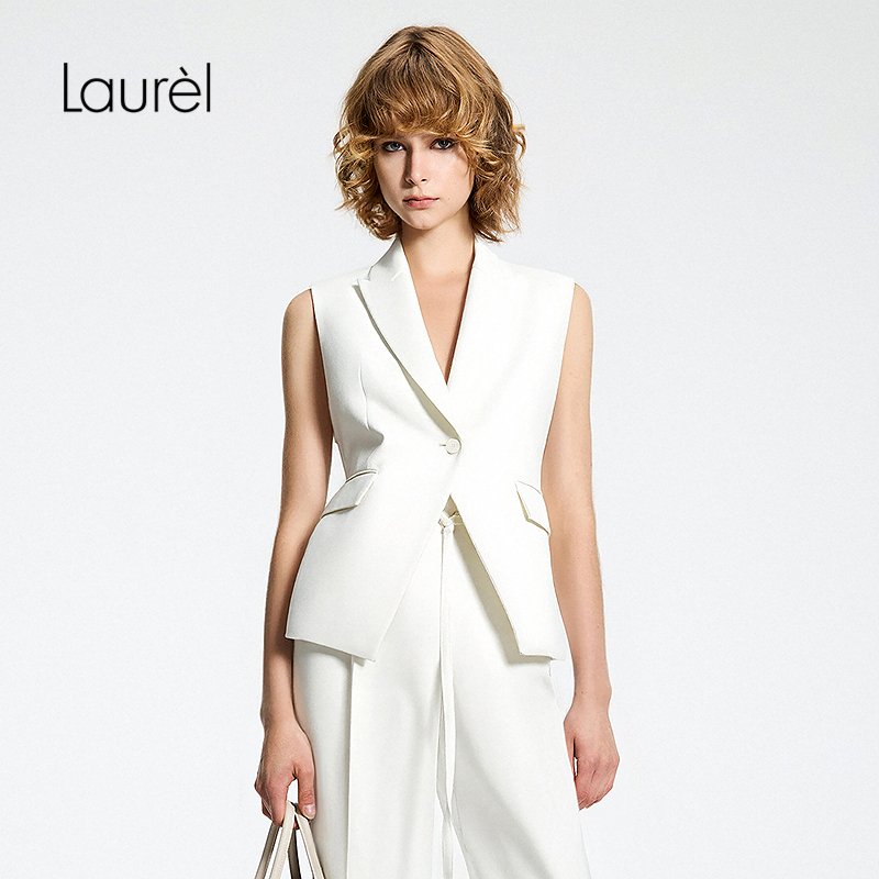 【三醋酯纤维】Laurel劳芮26春新款通勤干练收腰马甲LWL352B03500