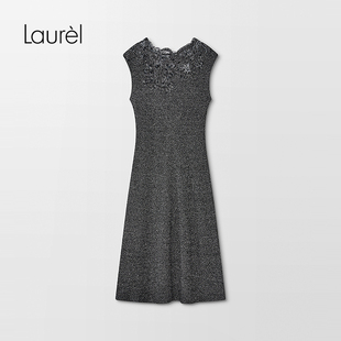 蕾丝修身 Laurel劳芮新款 针织连衣裙LWD363M06600 绵羊毛