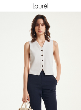【轻薄绵羊毛】Laurel劳芮新款淡人丝毛绒收腰马甲LWL351M01400