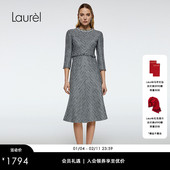 修身 Laurel劳芮新款 小香风七分袖 连衣裙LWD363Y00600