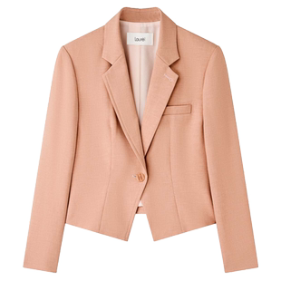 Laurel劳芮新款修身单粒扣丁达尔风西装外套女LWD351T00600