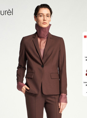 【绵羊毛】Laurel劳芮新款羊毛一粒扣西装女LWL353T06400