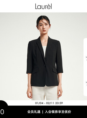 【轻薄绵羊毛】Laurel劳芮新款七分袖西装女LWL352T03800