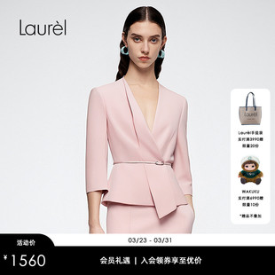 三醋酯 西装 Laurel劳芮新款 短款 LWD366T13200 收腰七分袖