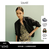 进口轻薄皮衣女LWL343X02500 Laurel劳芮新款 绵羊皮