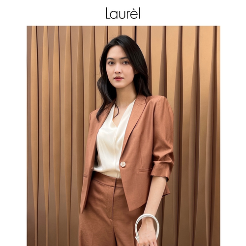 LAUREL修身一粒扣西装外套