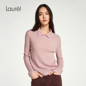 Laurel劳芮新款 绵羊毛 羊毛绒肌理感翻领上衣女LWL353M07400
