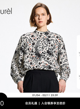 【23mm真丝重绉】Laurel劳芮26春新款莫里斯印花衬衫LWL371C02800