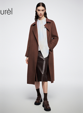 【驼绒顺毛双面呢】Laurel劳芮新款长款大衣LWL364D02400