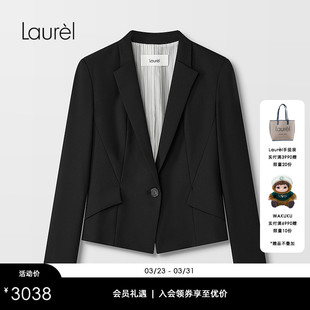 经典 Laurel劳芮新款 收腰短款 修身 LWL343T10400 西装 绵羊毛
