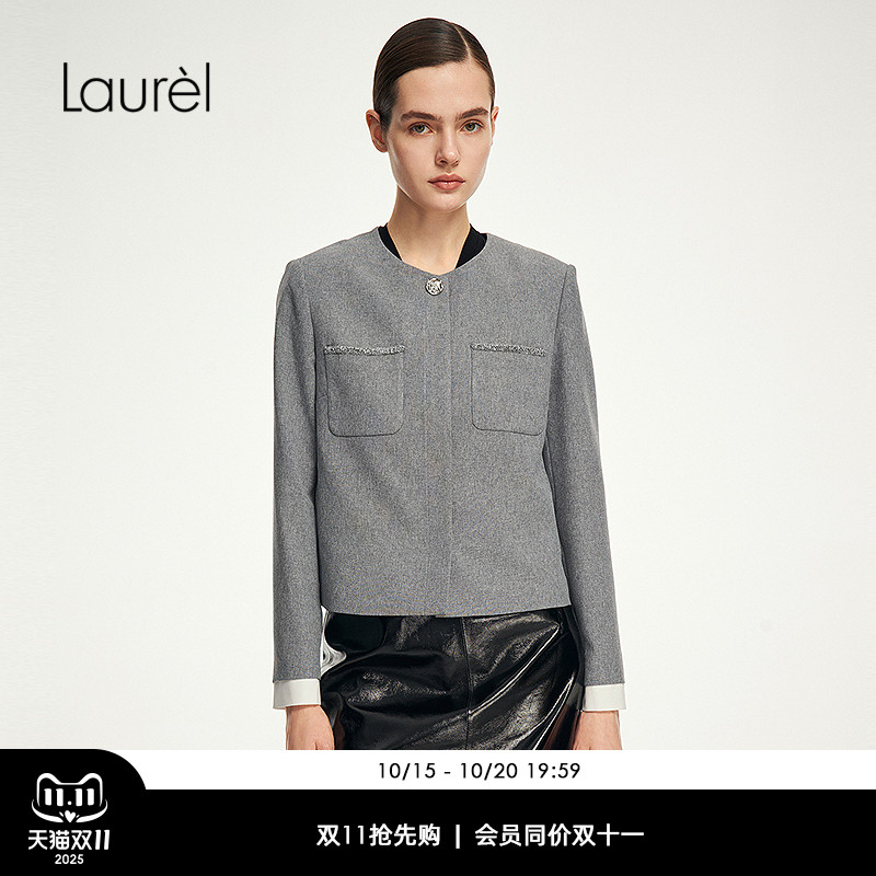 Laurel劳芮25秋新小香风箱型短款外套LWD343T04300