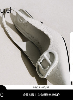 【羊皮】Laurel劳芮新款云朵穆勒一脚蹬低跟鞋LWL361H00100