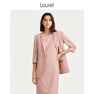 职场西装 经典 女LWD351T02600 七分袖 Laurel劳芮春夏新款