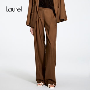 直筒西裤 Laurel劳芮26春新款 LWL371K07600 Super140美丽诺羊毛