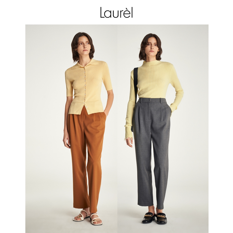 【绵羊毛】Laurel劳芮春秋时尚气质职业直筒西裤女LWD323K01300