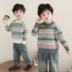 保暖上衣打底衫 洋气百搭3 12岁新款 男童女童加绒毛衣秋冬款 童装