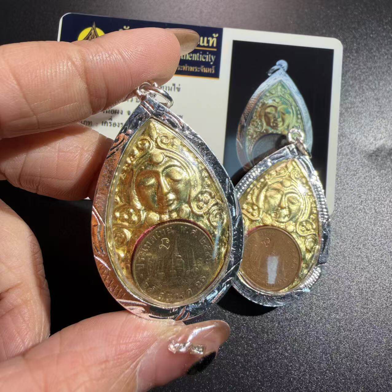 泰国佛牌·龙婆诺一钱母拉胡佛历2551主播同款佛牌鉴定卡原庙真品