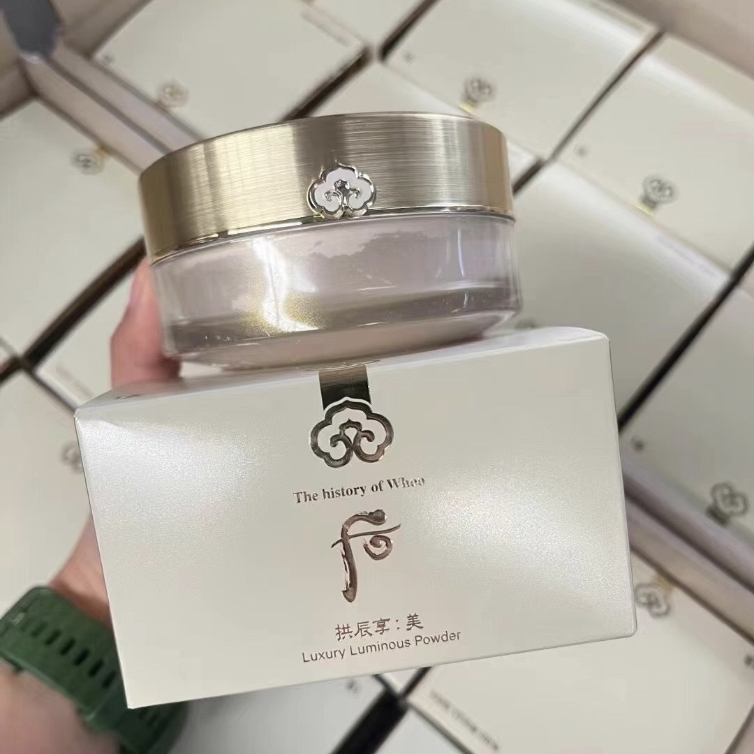 韩国whoo后拱辰享散粉蜜粉定妆清爽控油细腻持妆不飞粉带细闪28g