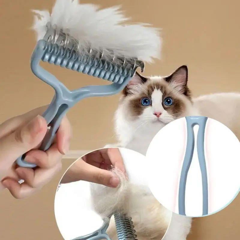 Cat brush Cat Fur Knot Cutter Pets Hair RemovalVUC Comb Dog
