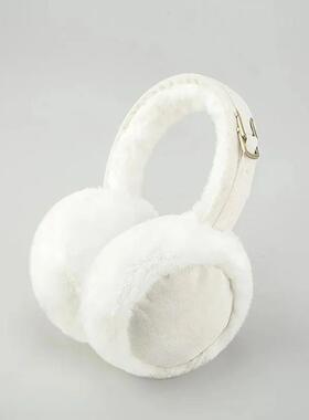 Plush Wool Ear Muffs Fashion Solid Color Soft Faux Fur Cold