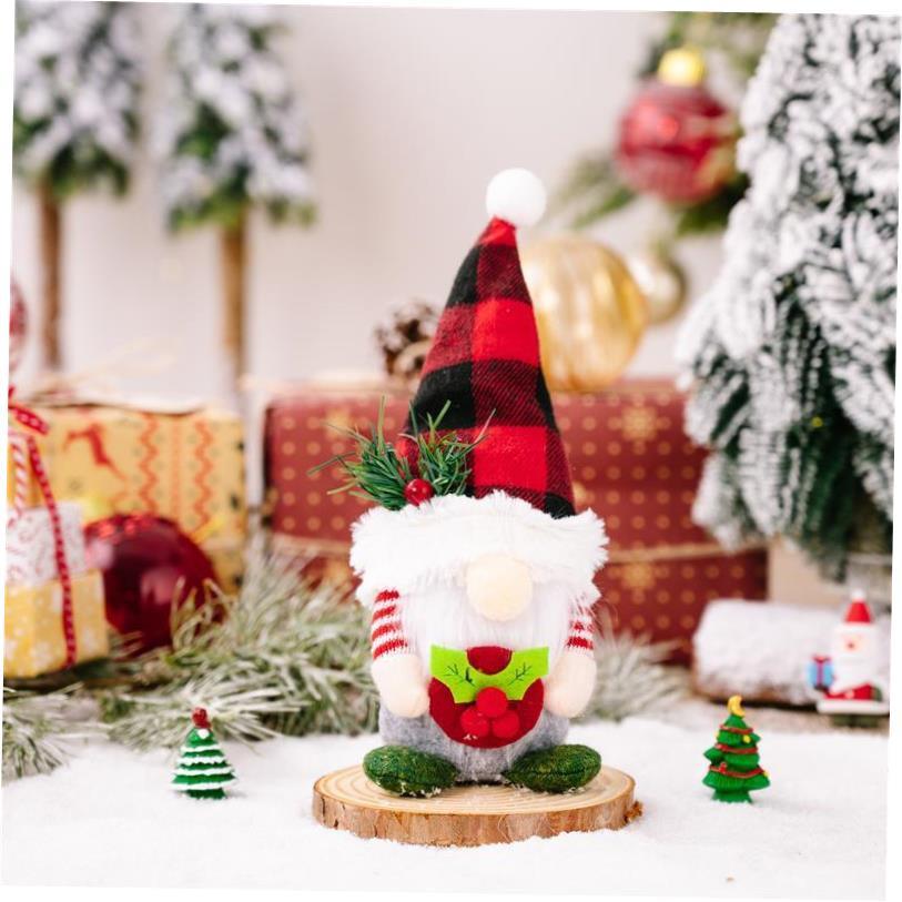 Christmas Lattice Hat Forest Old Man Faceless39BwnYvq Gnome