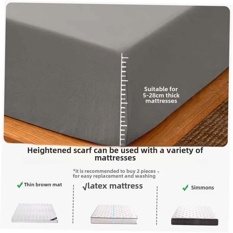 mattress cover bed sheet fitted single bedsheet elastic band