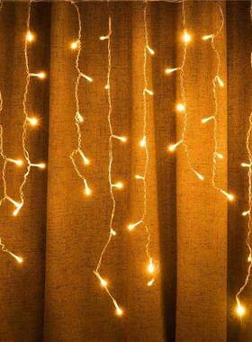 5m Outdoor Christmas Fairy Lights LED Icicle Curtain String
