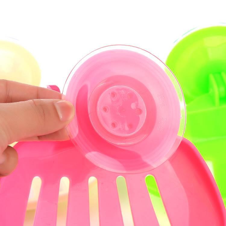 plastic dish box bathroom soap holder chuc见描述k 强力吸盘肥