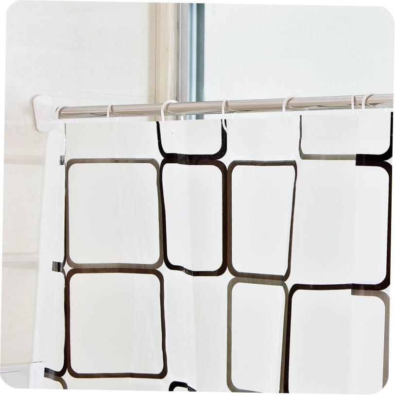 Bathroom shower curtain rod teleLLGlsHdnscopic stainless ste