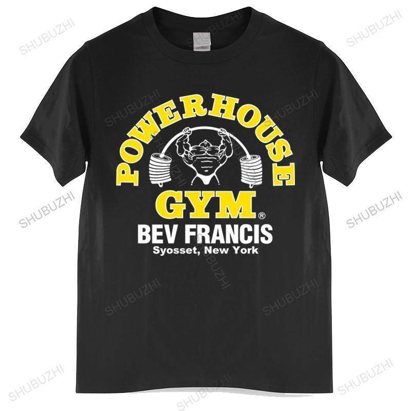 cotton tshirt men summer tees T Shirt Men powerhouse gym Sum图片