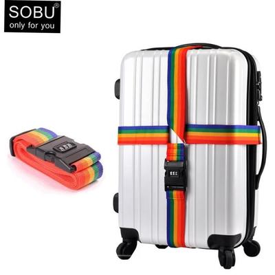 Luggage Strap Cross Belt Packing Travel Suitcase Password Lo