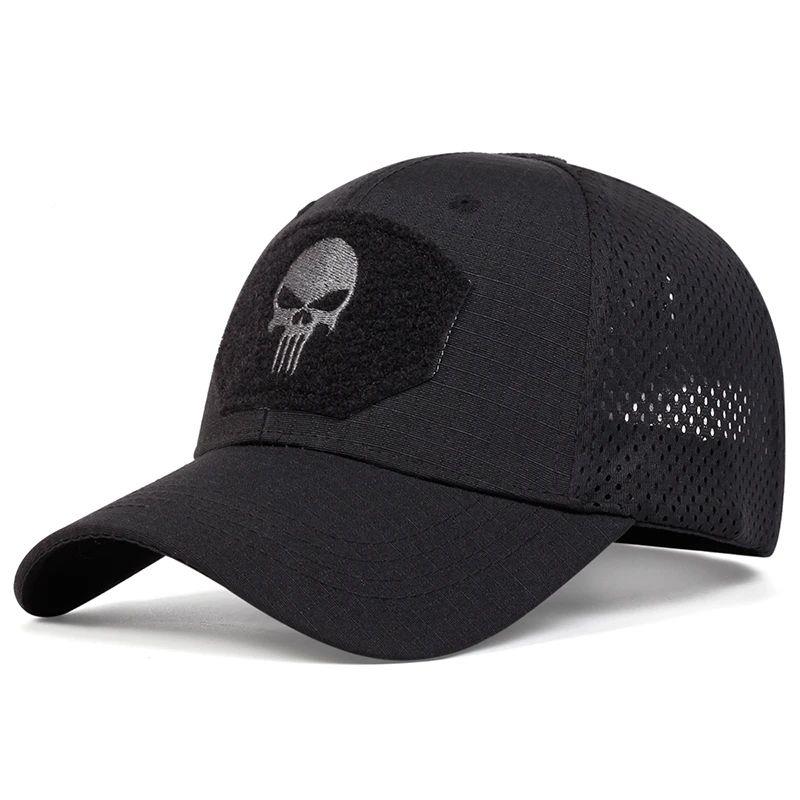 Unisex Skull Embroidery Lable Breathable BaseHUEball Caps Sp