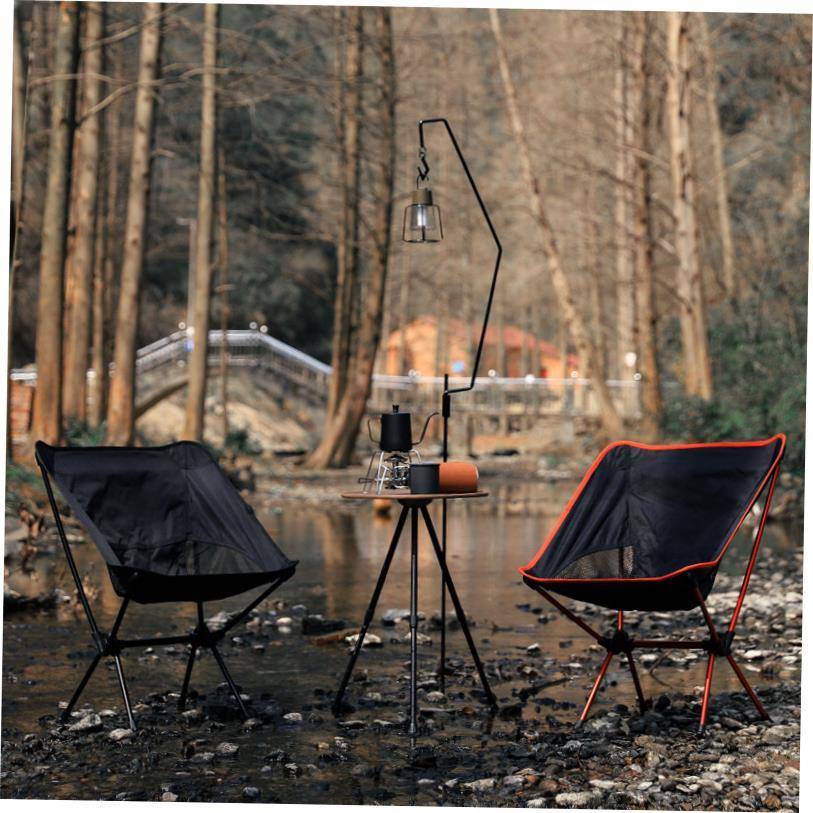 Outdoor portable folding chair Moon back camping space chair