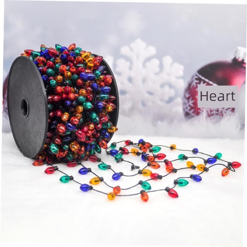 1/3/5M Christmas Decoration Light String Xmas Wreath DIY Col