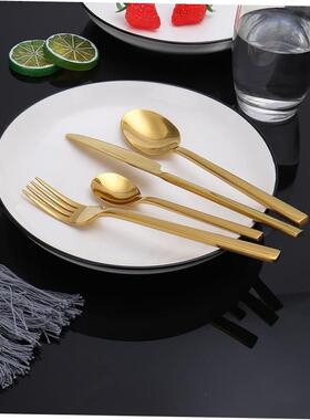 western tableware steak cutlery set knife fork spoon box set