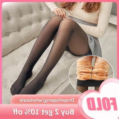 Fleece Pnty Wrm Winter Tights Therml Stockings for Women'