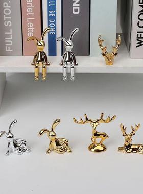 Elk Deer Statue Nordic Christmas ReieXSZfgnvndeer Art Figuri