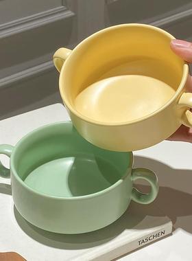Western style ceramic soup cup breakfast cereal bowl