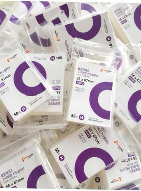 50pcs Korea Card Sleeves Clear Acid Free CPP HARD 3 Inch Pho