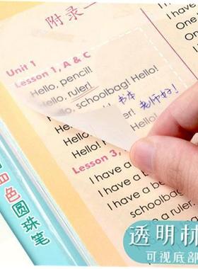 Transparent Sticky Notes with Scrapes Stickers Paper Clear s