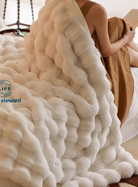 Luxury Faux Fur Blanket Warmth Super Comfortable Blankets