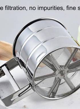 1pc Stainless Steel Flour Sifter For Baking, Powder Sugar Sh