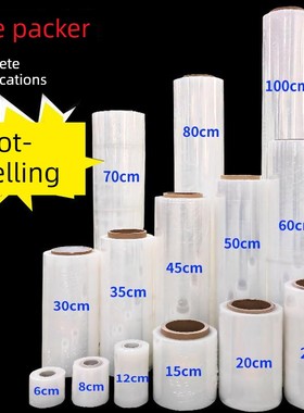Transparent wrapping film, large roll cling wrap cling film