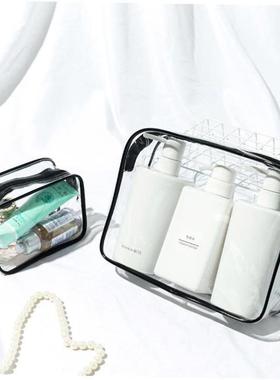 PU Travel Storage Bag Cosmetic Makeup Washbag Clear Handbag
