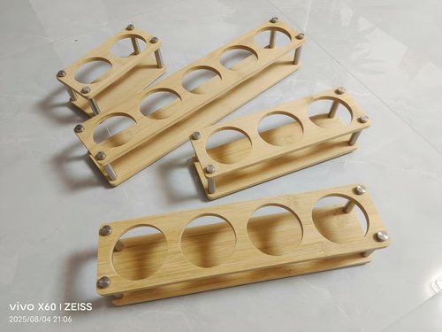 定制木架酱醋瓶托盘调味瓶架子置物架不锈钢柱底托木玻璃瓶实木