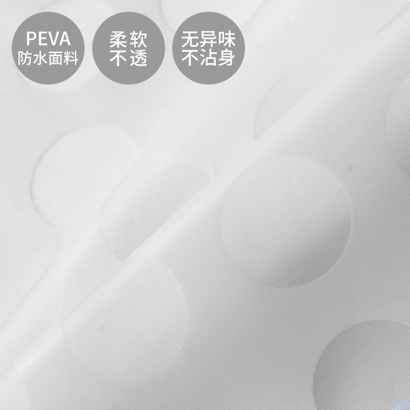 浴室门帘卫生间隔断门防水布淋浴洗澡帘子加厚防霉浴帘套装免打孔