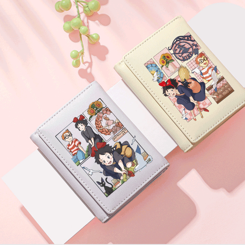 魔女宅急便可爱日系卡包女多卡位卡套少女心学生拉链卡通零钱包
